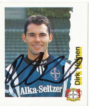 Dirk Heinen  Bayer 04 Leverkusen  1996/1997  Panini Bundesliga Sticker original signiert 