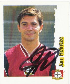 Jan Heintze  Bayer 04 Leverkusen  1996/1997  Panini Bundesliga Sticker original signiert 