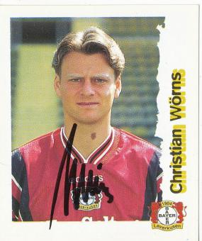 Christian Wörns  Bayer 04 Leverkusen  1996/1997  Panini Bundesliga Sticker original signiert 