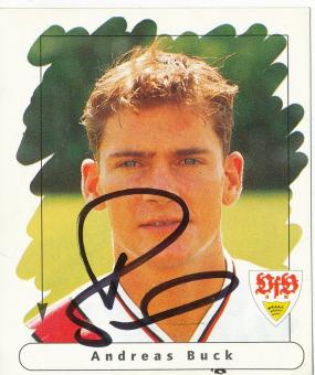 Andreas Buck  VFB Stuttgart  1995/1996  Panini Bundesliga Sticker original signiert 