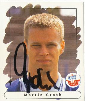 Martin Groth  FC Hansa Rostock  1995/1996  Panini Bundesliga Sticker original signiert 