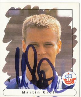 Martin Groth  FC Hansa Rostock  1995/1996  Panini Bundesliga Sticker original signiert 