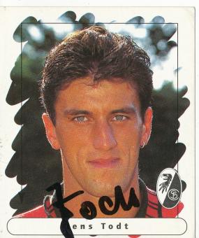 Jens Todt  SC Freiburg  1995/1996  Panini Bundesliga Sticker original signiert 