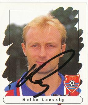 Heiko Laessig  Bayer 05 Uerdingen 1995/1996  Panini Bundesliga Sticker original signiert 