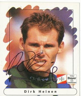 Dirk Heinen  Bayer 04 Leverkusen  1995/1996  Panini Bundesliga Sticker original signiert 
