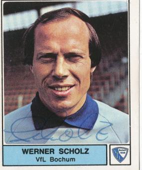 Werner Scholz  VFL Bochum  1979  Panini Bundesliga Sticker original signiert 