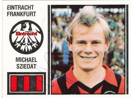 Michael Sziedat  Eintracht Frankfurt  1981  Panini Bundesliga Sticker original signiert 