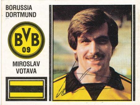 Miroslav Votava  Borussia Dortmund  1981  Panini Bundesliga Sticker original signiert 