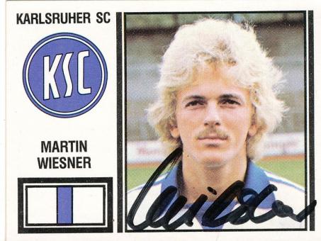 Martin Wiesner  Karlsruher SC  1981  Panini Bundesliga Sticker original signiert 