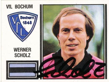 Werner Scholz  VFL Bochum  1981  Panini Bundesliga Sticker original signiert 