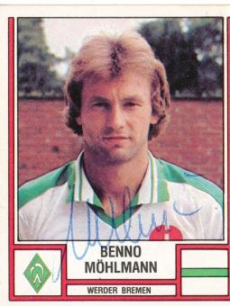 Bernd Möhlmann  SV Werder Bremen  1982  Panini Bundesliga Sticker original signiert 