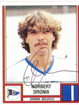 Norbert Dronia  MSV Duisburg 1982  Panini Bundesliga Sticker original signiert 