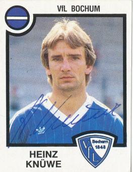 Heinz Knüwe  VFL Bochum 1984  Panini Bundesliga Sticker original signiert 