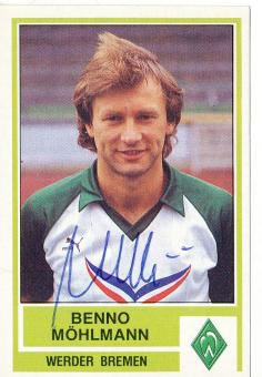 Benno Möhlmann  SV Werder Bremen  1985  Panini Bundesliga Sticker original signiert 