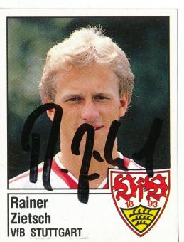 Rainer Zietsch  VFB Stuttgart  1987  Panini Bundesliga Sticker original signiert 
