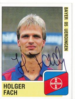 Holger Fach  Bayer 05 Uerdingen  1989  Panini Bundesliga Sticker original signiert 