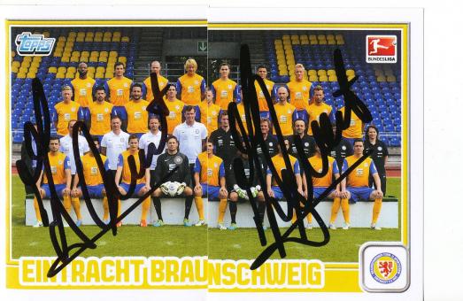 Eintracht Braunschweig 2013/14 Topps  Bundesliga Sticker original signiert 