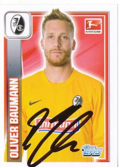 Oliver Baumann  SC Freiburg  2013/14 Topps  Bundesliga Sticker original signiert 
