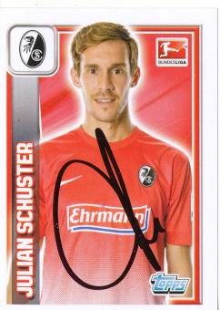 Julian Schuster  SC Freiburg  2013/14 Topps  Bundesliga Sticker original signiert 