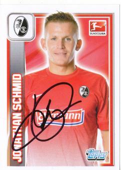 Jonathan Schmid  SC Freiburg  2013/14 Topps  Bundesliga Sticker original signiert 