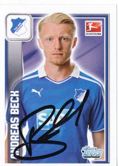 Andreas Beck  TSG 1899 Hoffenheim  2013/14 Topps  Bundesliga Sticker original signiert 