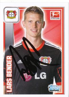 Lars Bender  Bayer 04 Leverkusen  2013/14 Topps  Bundesliga Sticker original signiert 