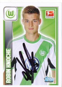 Robin Knoche  VFL Wolfsburg  2013/14 Topps  Bundesliga Sticker original signiert 