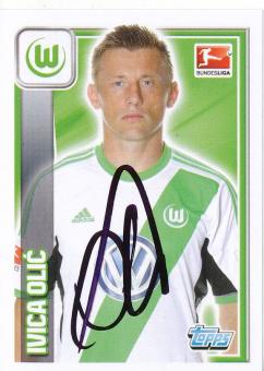 Ivica Olic  VFL Wolfsburg  2013/14 Topps  Bundesliga Sticker original signiert 