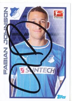 Fabian Johnson  TSG 1899 Hoffenheim  2012/13 Topps  Bundesliga Sticker original signiert 