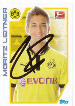 Moritz Leitner  Borussia Dortmund  2012/13 Topps  Bundesliga Sticker original signiert 