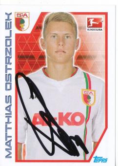 Matthias Ostrzolek  FC Augsburg  2012/13 Topps  Bundesliga Sticker original signiert 