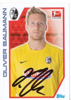 Oliver Baumann  SC Freiburg  2012/13 Topps  Bundesliga Sticker original signiert 