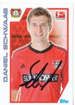 Daniel Schwaab  Bayer 04 Leverkusen  2012/13 Topps  Bundesliga Sticker original signiert 
