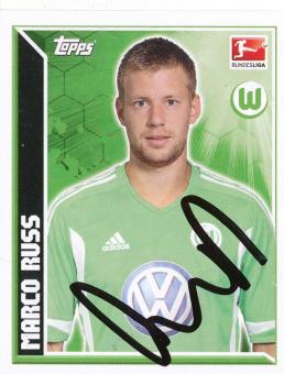 Marco Russ  VFL Wolfsburg  2011/12 Topps  Bundesliga Sticker original signiert 