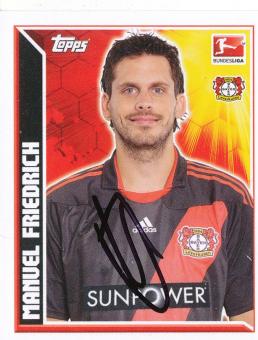 Manuel Friedrich  Bayer 04 Leverkusen  2011/12 Topps  Bundesliga Sticker original signiert 