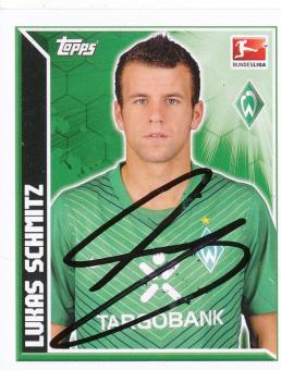 Lukas Schmitz  SV Werder Bremen  2011/12 Topps  Bundesliga Sticker original signiert 