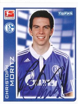 Christoph Moritz  FC Schalke 04  2010/11 Topps  Bundesliga Sticker original signiert 