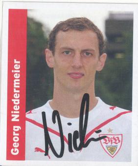 Georg Niedermeier  VFB Stuttgart  2009/10 Panini  Bundesliga Sticker original signiert 