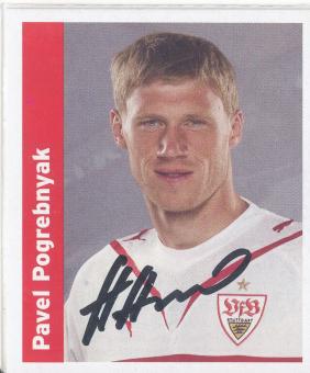 Pavel Pogrebnyak  VFB Stuttgart  2009/10 Panini  Bundesliga Sticker original signiert 