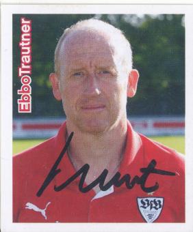 Ebbo Trautner  VFB Stuttgart  2010/11 Panini  Bundesliga Sticker original signiert 