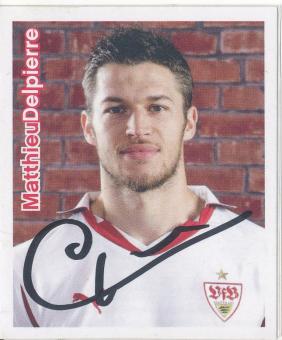 Matthieu Delpierre  VFB Stuttgart  2010/11 Panini  Bundesliga Sticker original signiert 