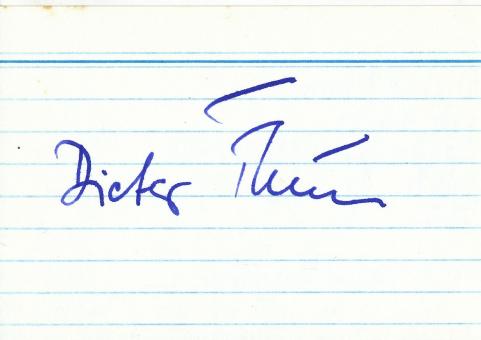 Dieter Thun  SV Werder Bremen Fußball  Blanko Karte original signiert 