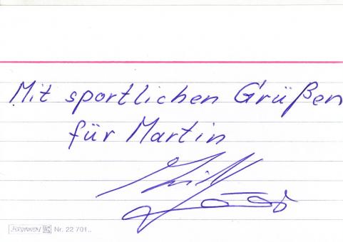 Erich Beer  DFB Fußball Nationalspieler Blanko Karte original signiert 