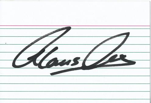 Klaus Meine  Scorpions  Musik  Blanko Karte original signiert 