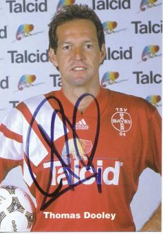 Thomas Dooley   1994/1995  Bayer 04 Leverkusen Fußball Autogrammkarte original signiert 