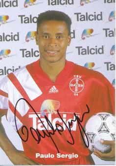 Paulo Sergio   1994/1995  Bayer 04 Leverkusen Fußball Autogrammkarte original signiert 