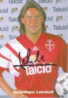 Hans Peter Lehnhoff   1994/1995  Bayer 04 Leverkusen Fußball Autogrammkarte original signiert 