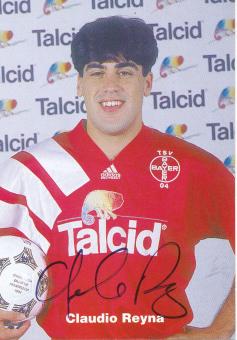 Claudio Reyna  1994/1995  Bayer 04 Leverkusen Fußball Autogrammkarte original signiert 