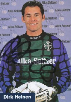 Dirk Heinen  1995/1996  Bayer 04 Leverkusen Fußball Autogrammkarte original signiert 