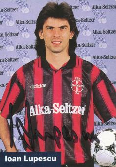Ioan Lupescu  1995/1996  Bayer 04 Leverkusen Fußball Autogrammkarte original signiert 